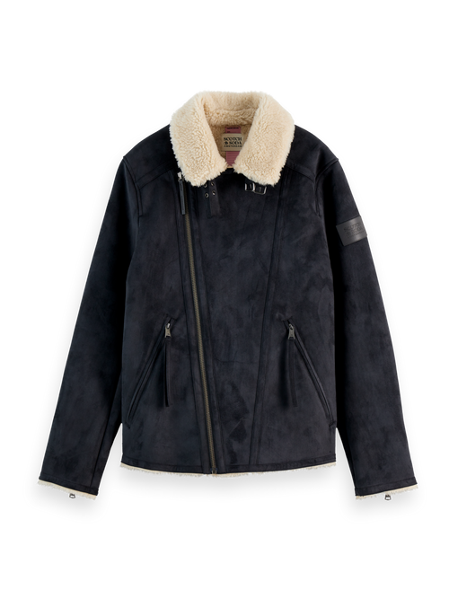 FAUX SHEERLING JACKET