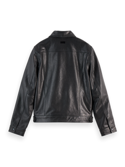 TRUCKER LEATHER JACKET