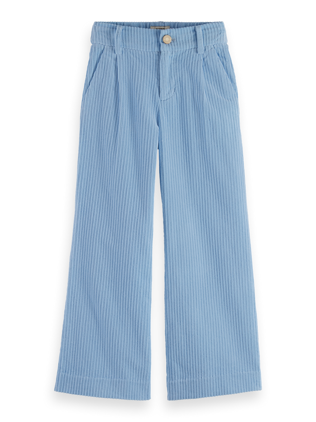 Girls PLEATED WIDE LEG CORDUROY PANTS