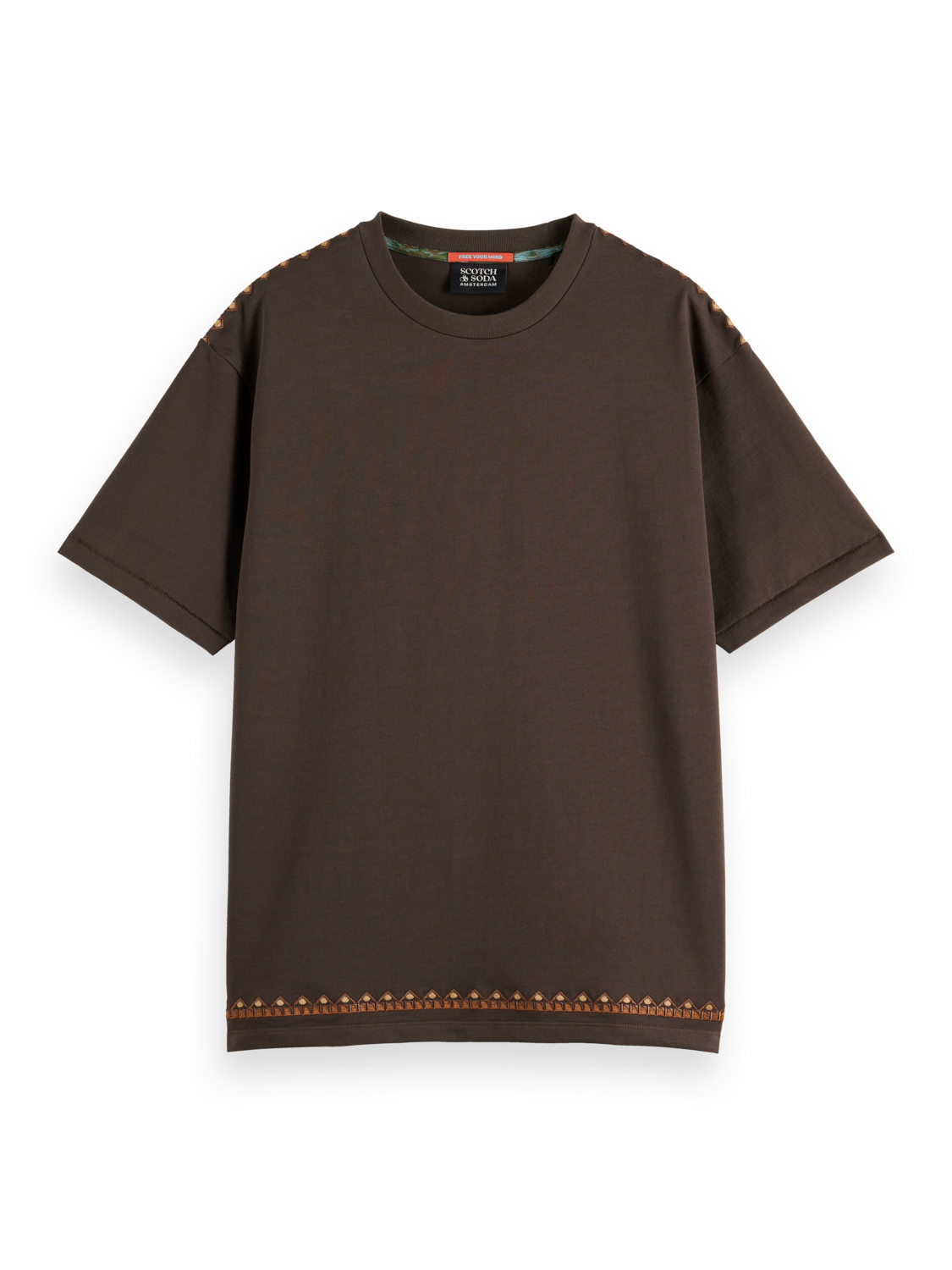 RELAXED FIT EMBROIDERY T-SHIRT