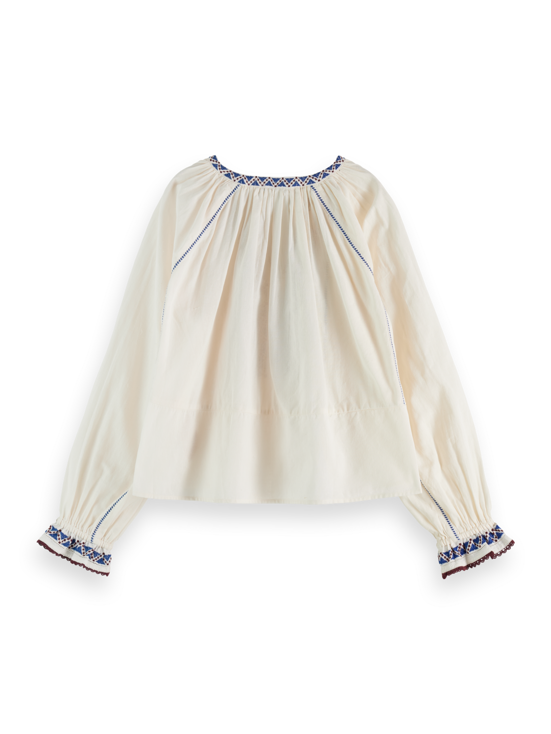 TOP WITH EMBROIDERY DETAILS
