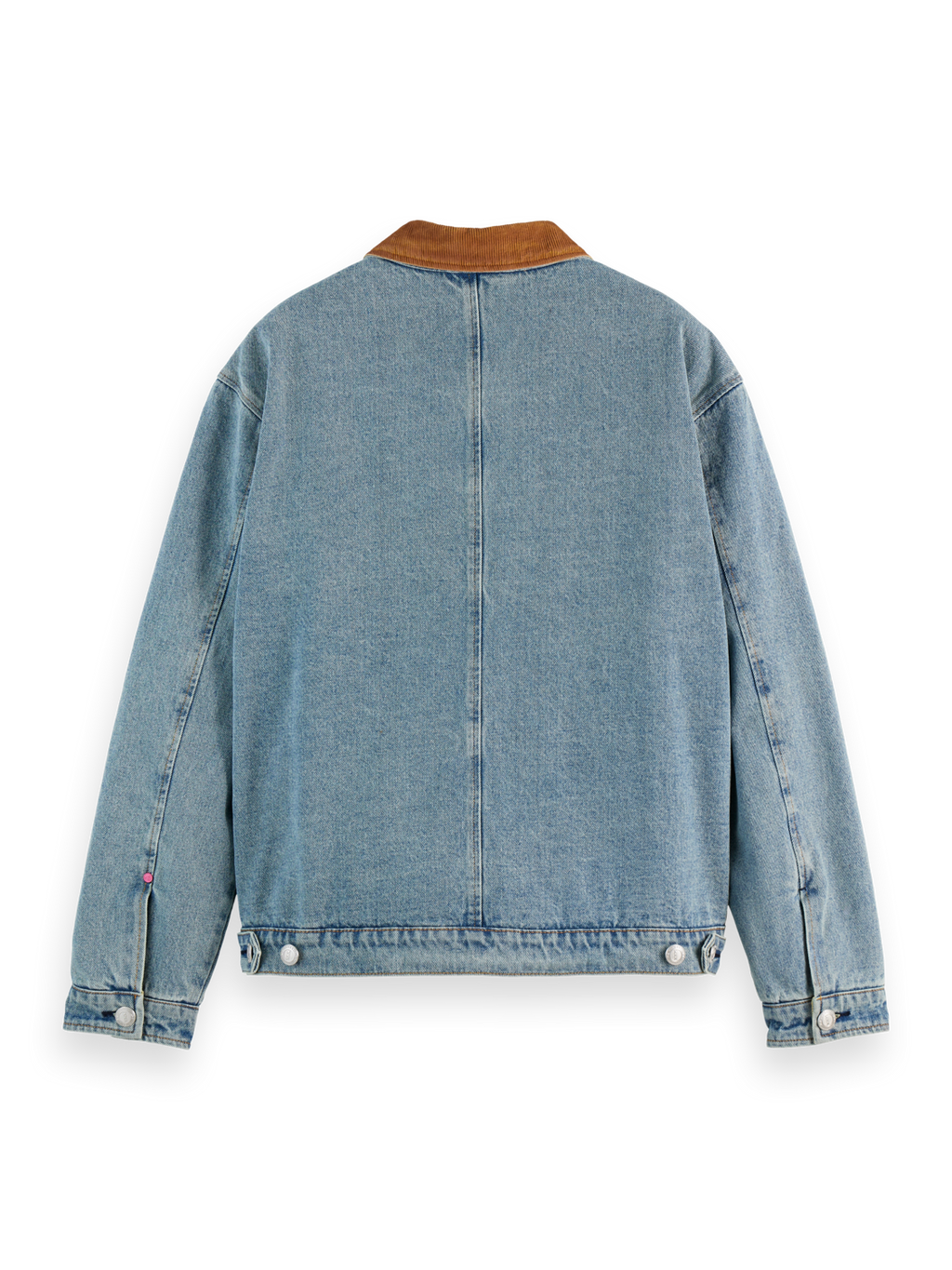 CORD COLLAR INDIGO TEDDY JACKET