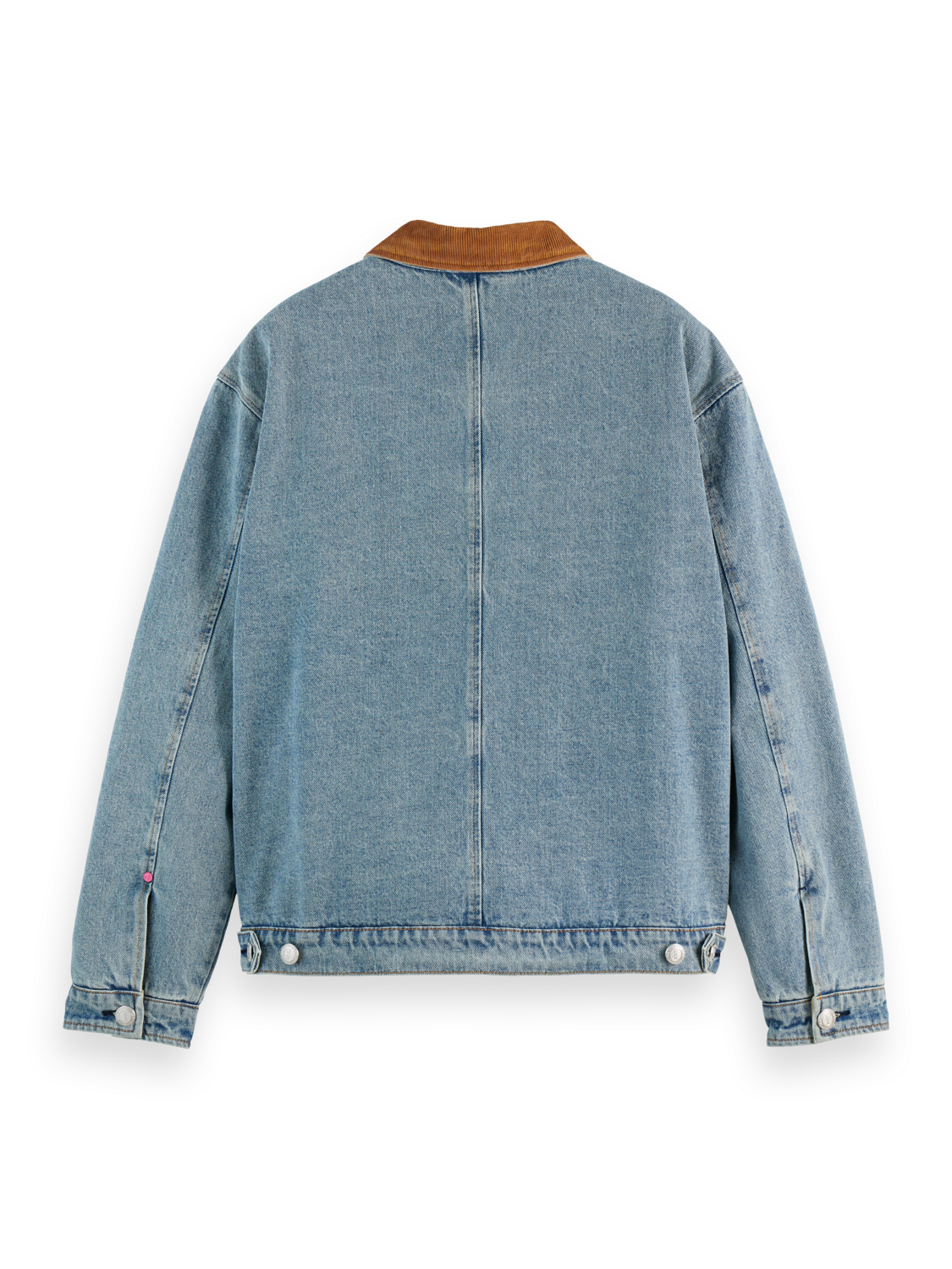 CORD COLLAR INDIGO TEDDY JACKET