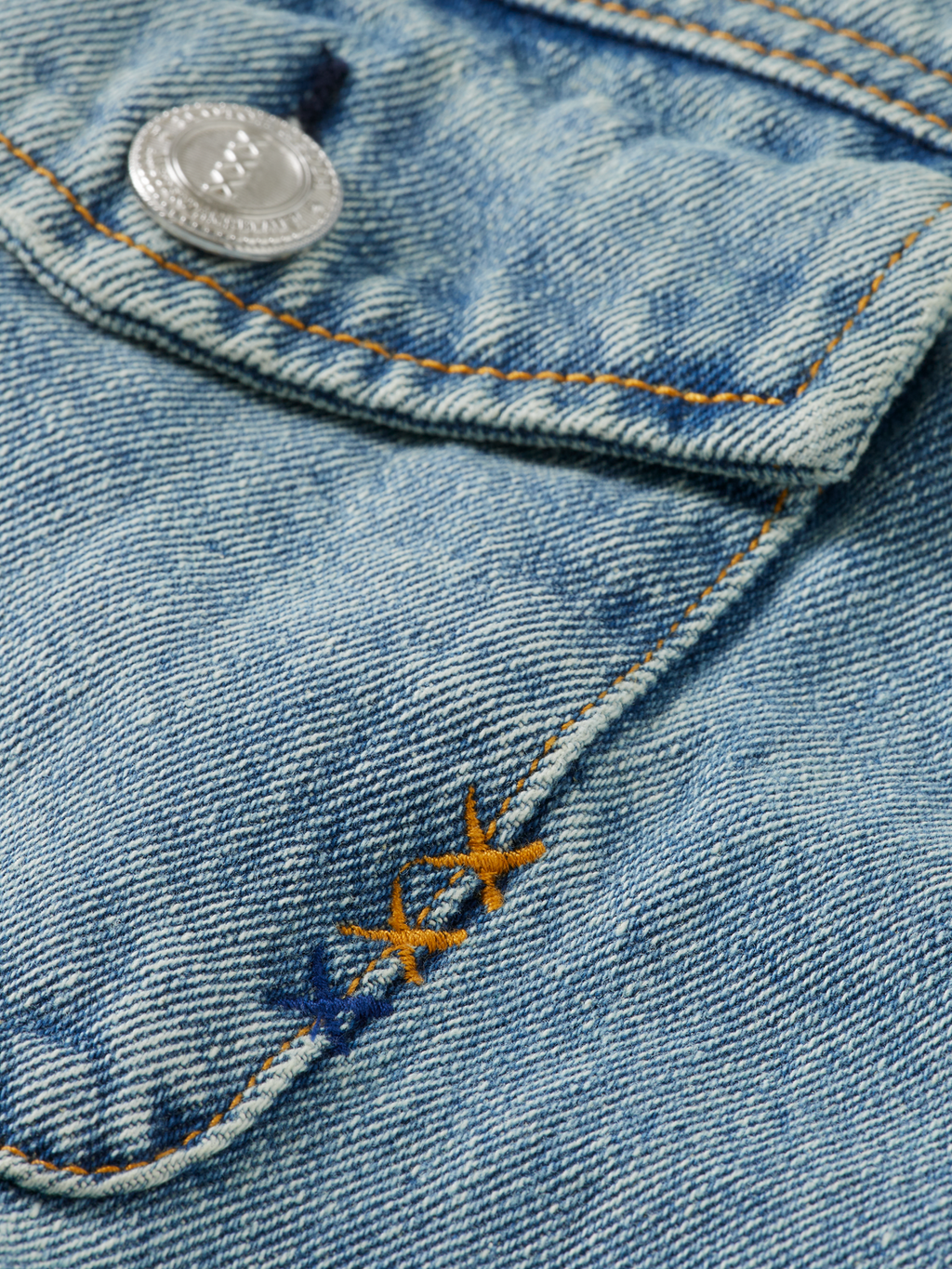 CORD COLLAR INDIGO TEDDY JACKET