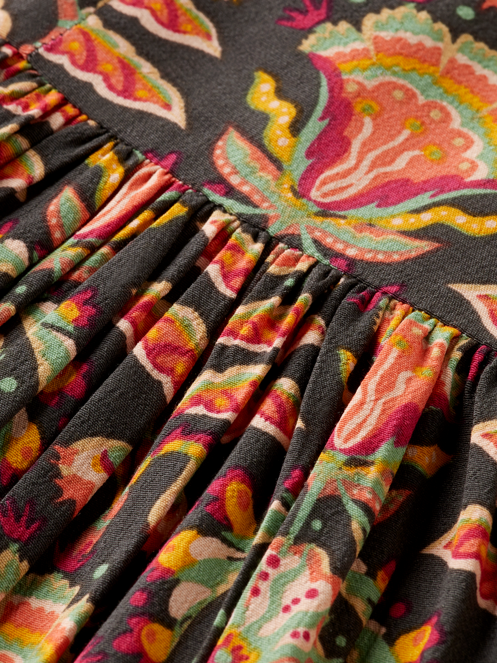 Girls PRINTED VISCOSE MIDI DRESS