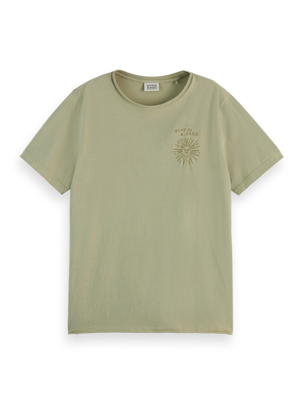 WASHED WITH CHEST ARTWORK RELAXED FIT T-SHIRT