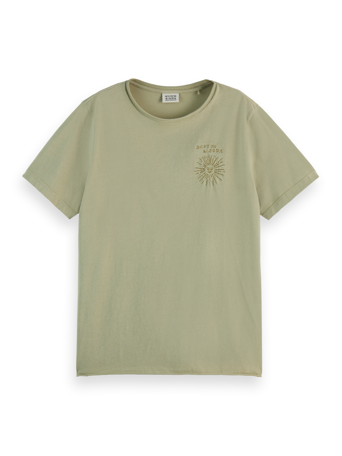 WASHED WITH CHEST ARTWORK RELAXED FIT T-SHIRT