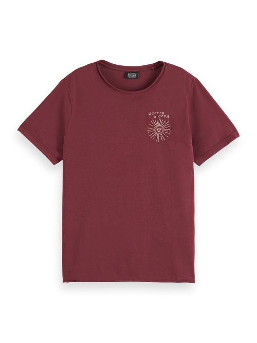 WASHED WITH CHEST ARTWORK RELAXED FIT T-SHIRT