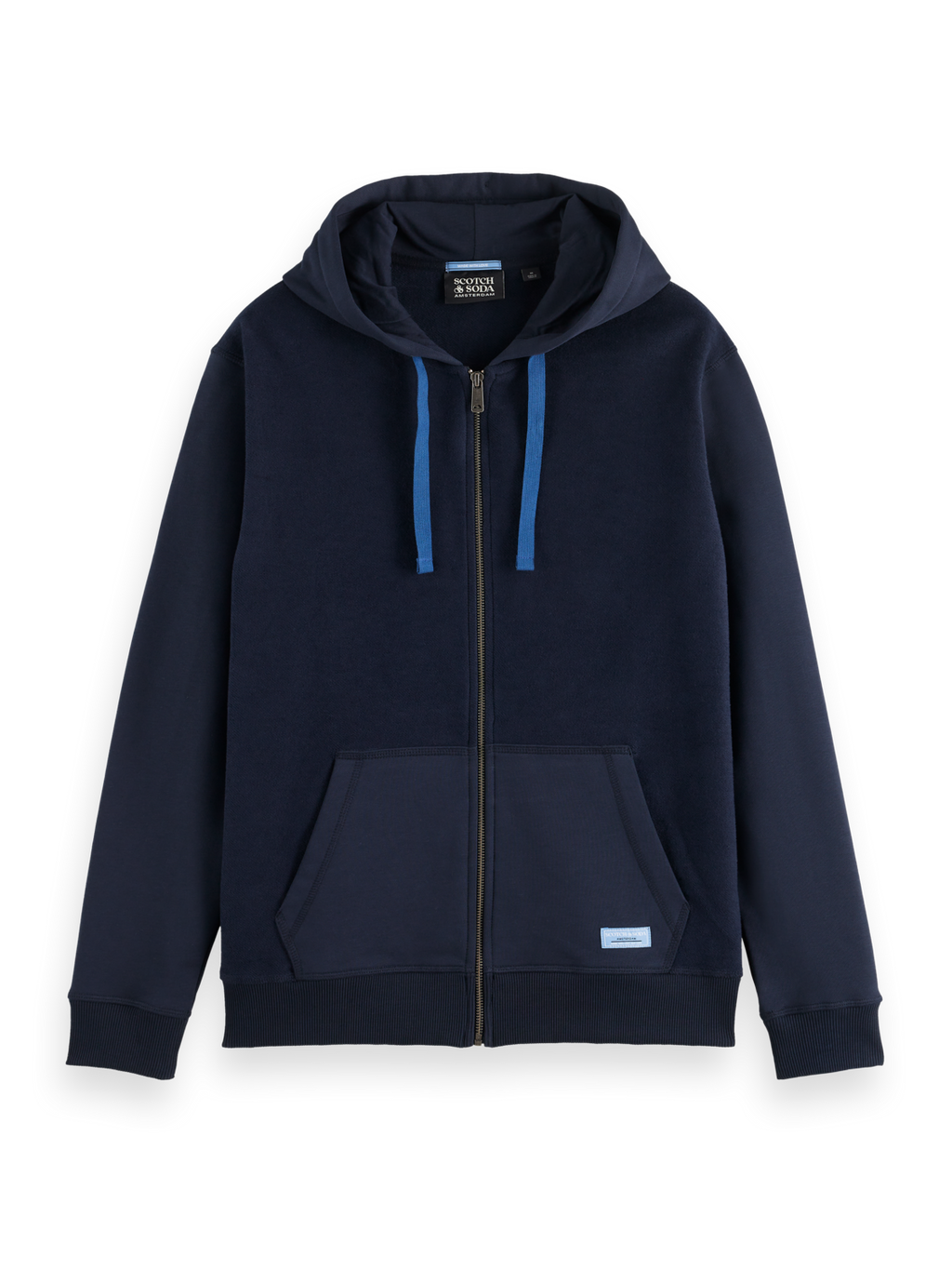 REVERSE TERRY ZIP THROUGH HOODIE