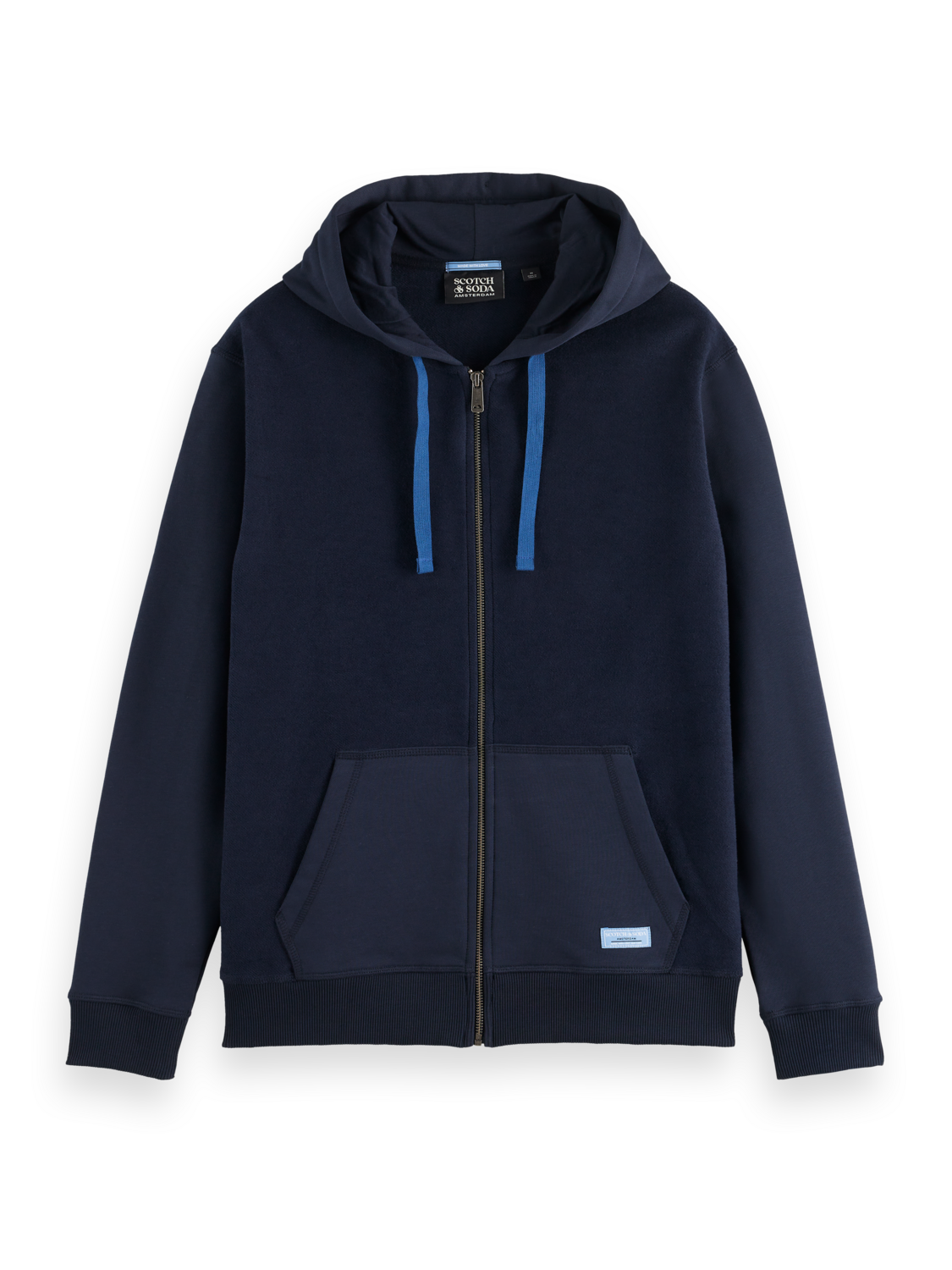 REVERSE TERRY ZIP THROUGH HOODIE