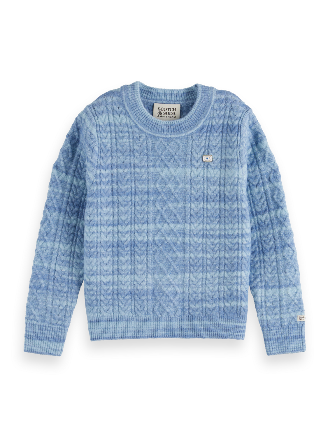 Girls SPACE DYED CABLE KNIT