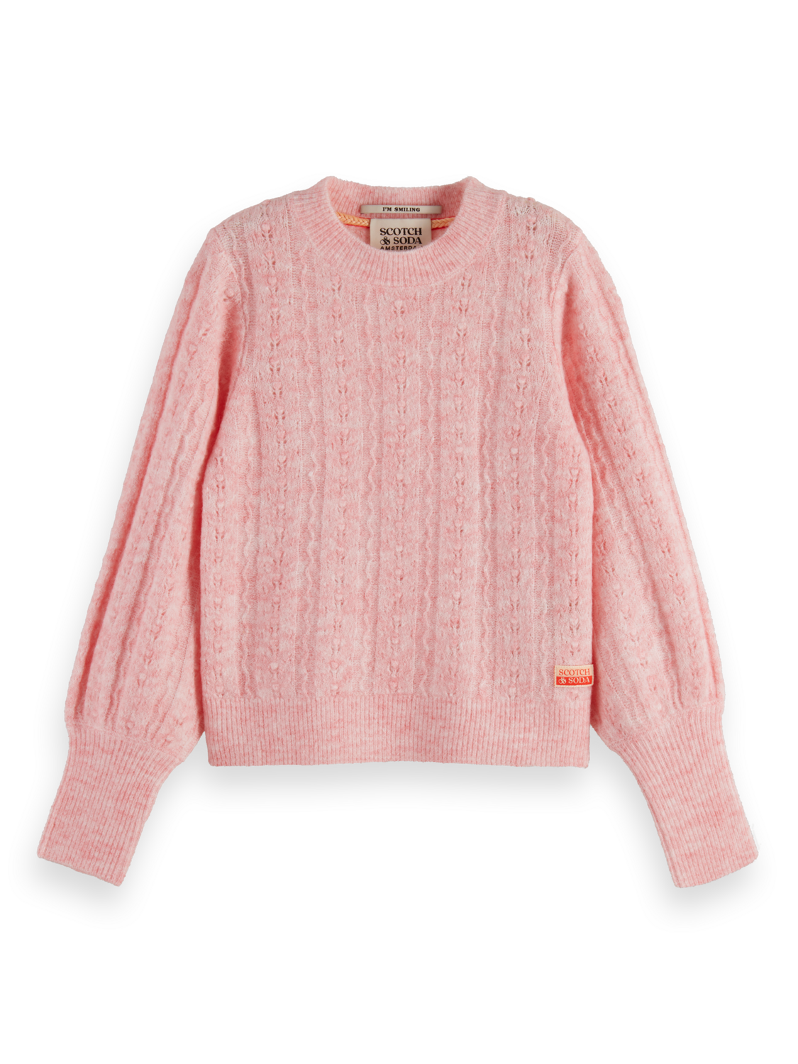 SPACE DYED LIGHTWEIGHT AJOUR KNIT