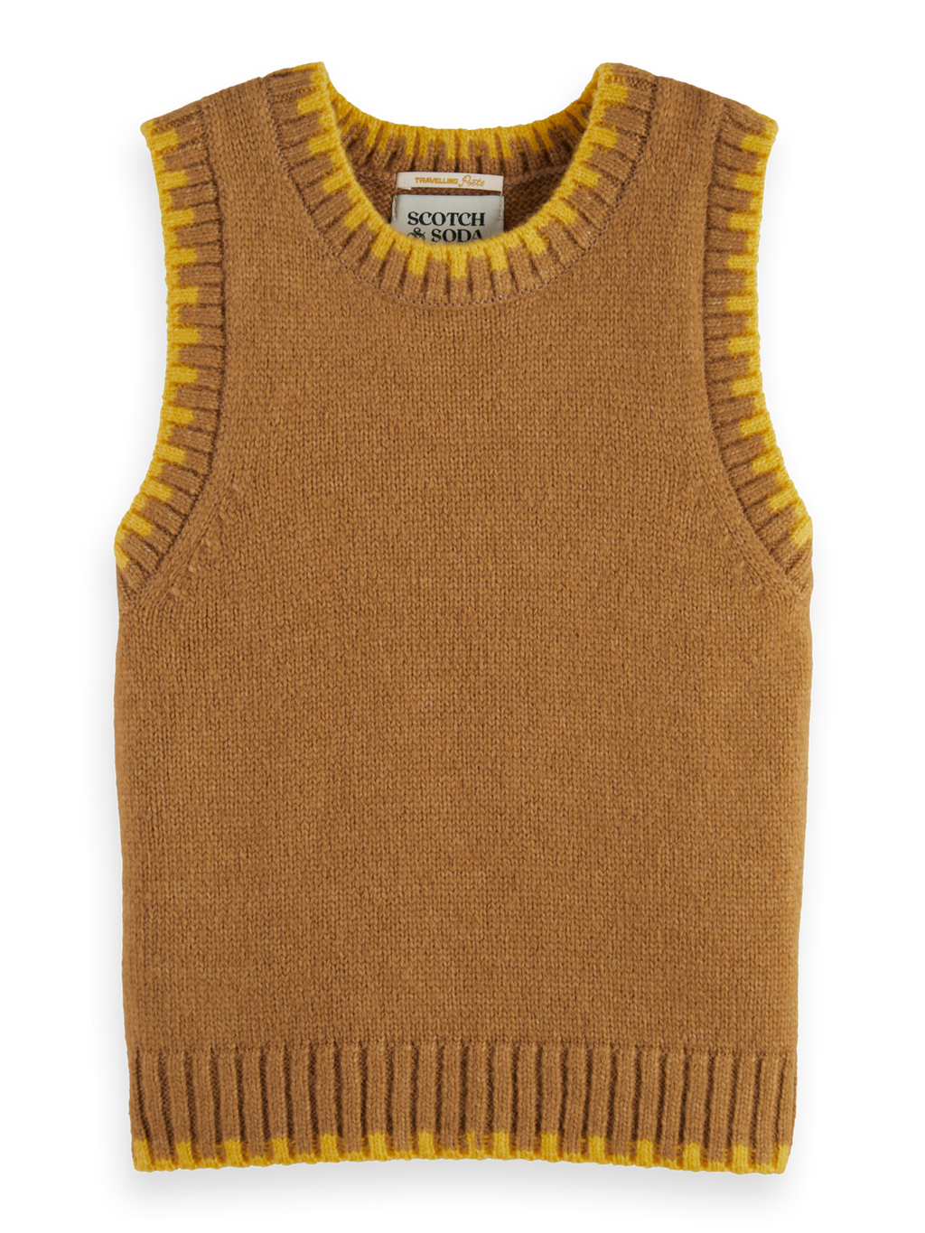 Girls FLUFFY BLANKET STITCH VEST