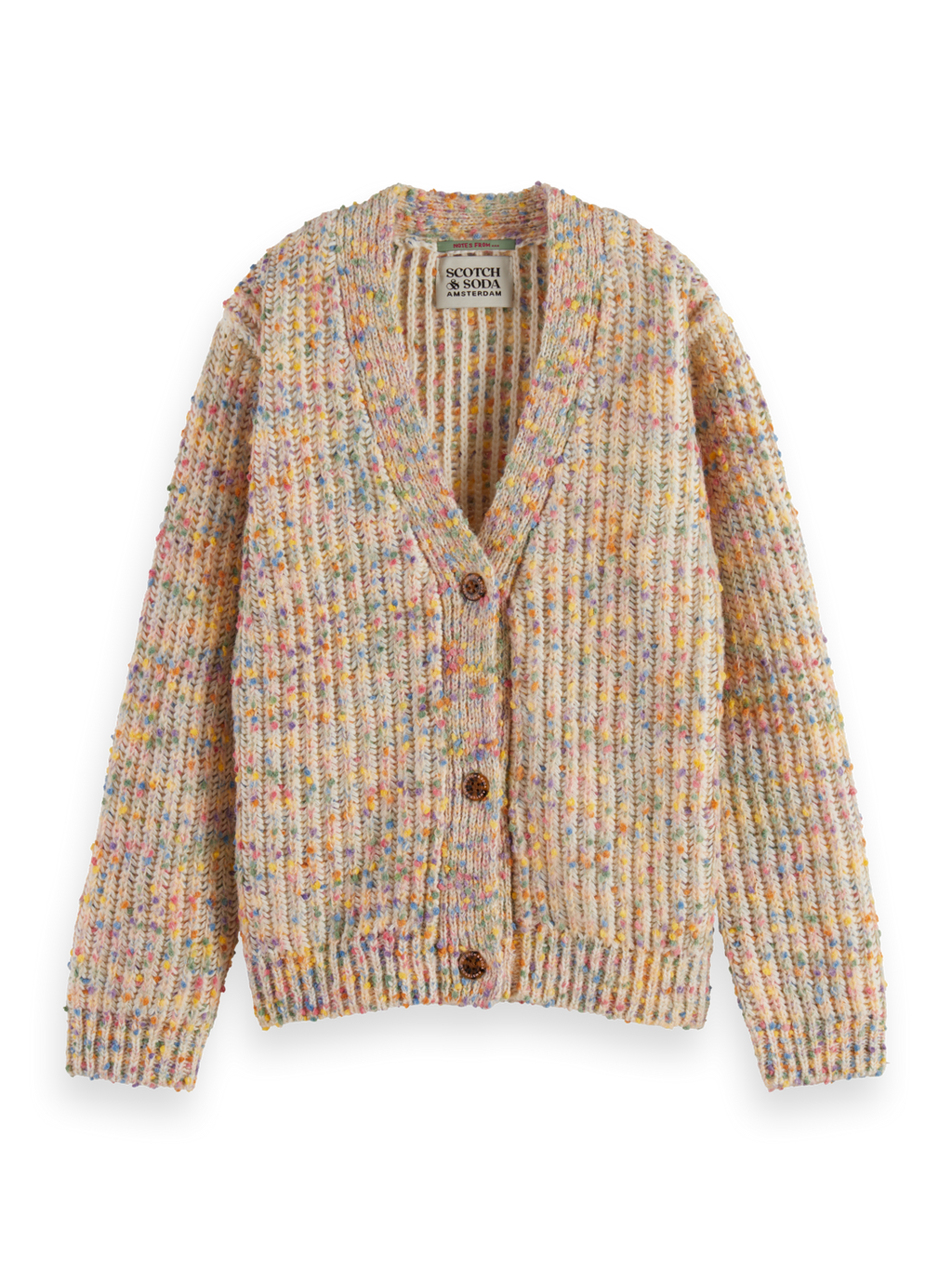 Girls RAINBOW YARN CARDIGAN