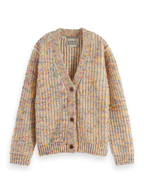 RAINBOW YARN CARDIGAN