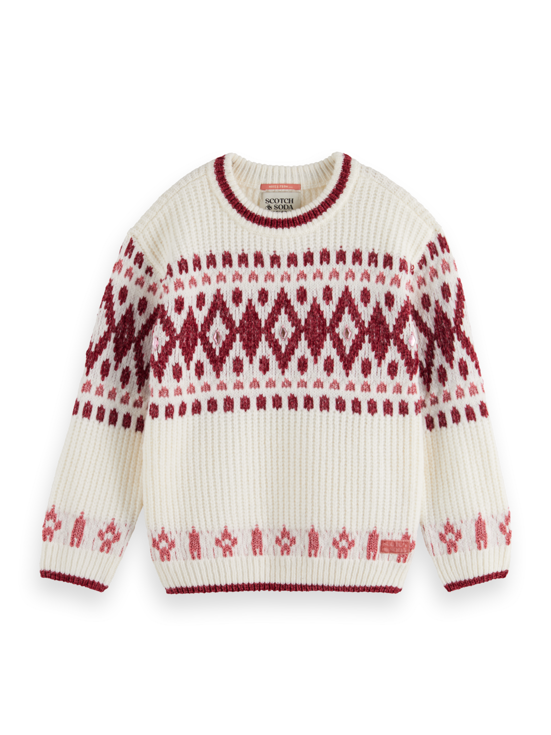 Girls SPARKLY FAIR ISLE PULLOVER