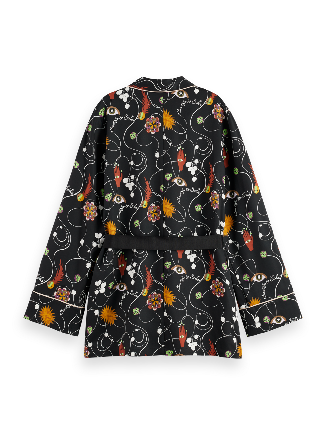 FREE MIND PRINTED PYJAMA BLAZER