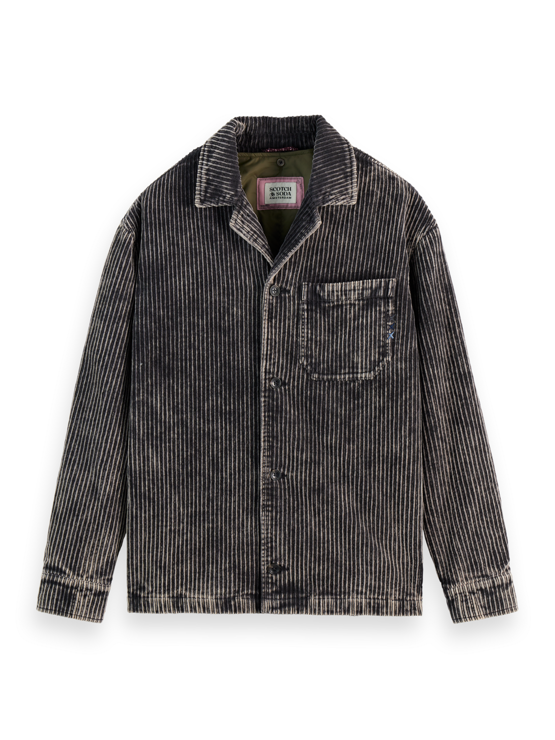 WASHED CORDUROY JACKET WITH DETACHABLE INNER GILET
