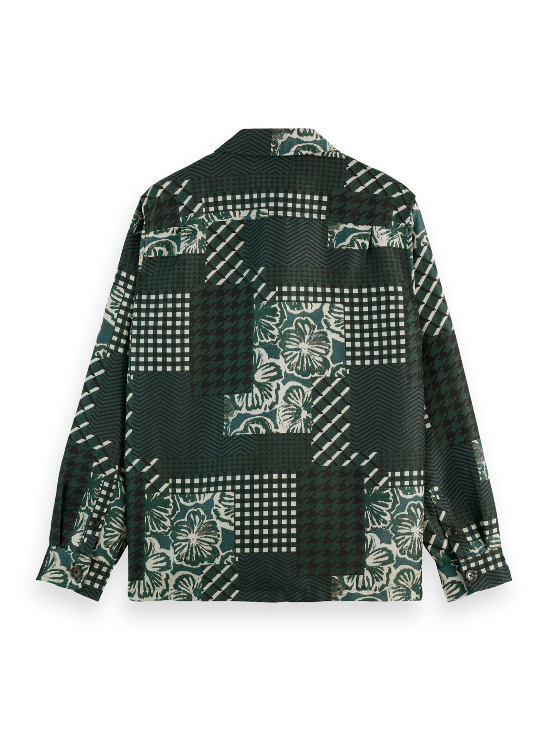 PATCHWORK JACQUARD OVERSHIRT
