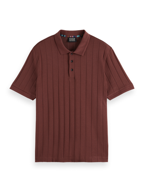 RIB KNITTED POLO