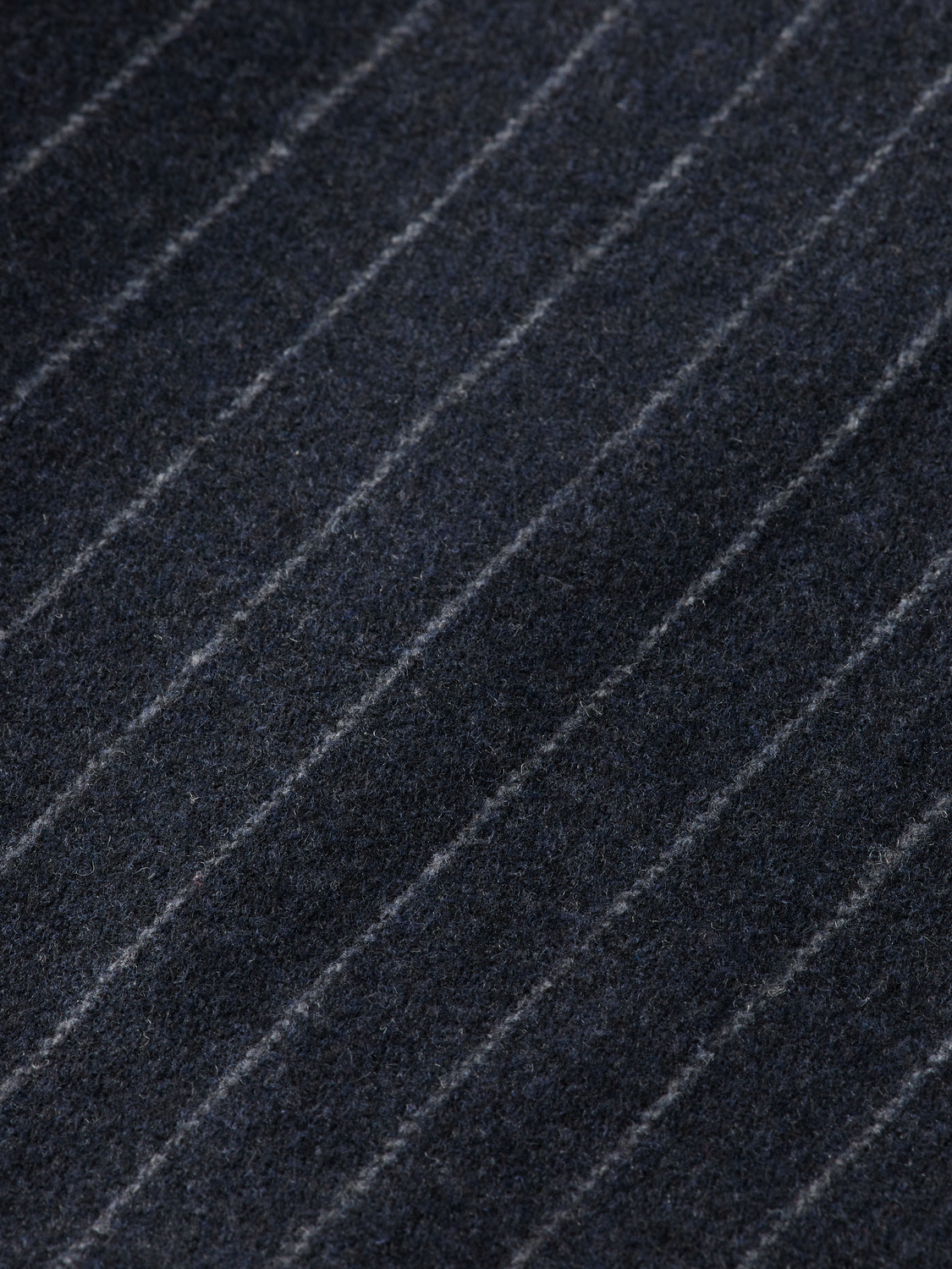 RELAXED 3-BUTTON WOOL-BLEND PINSTRIPE BLAZER