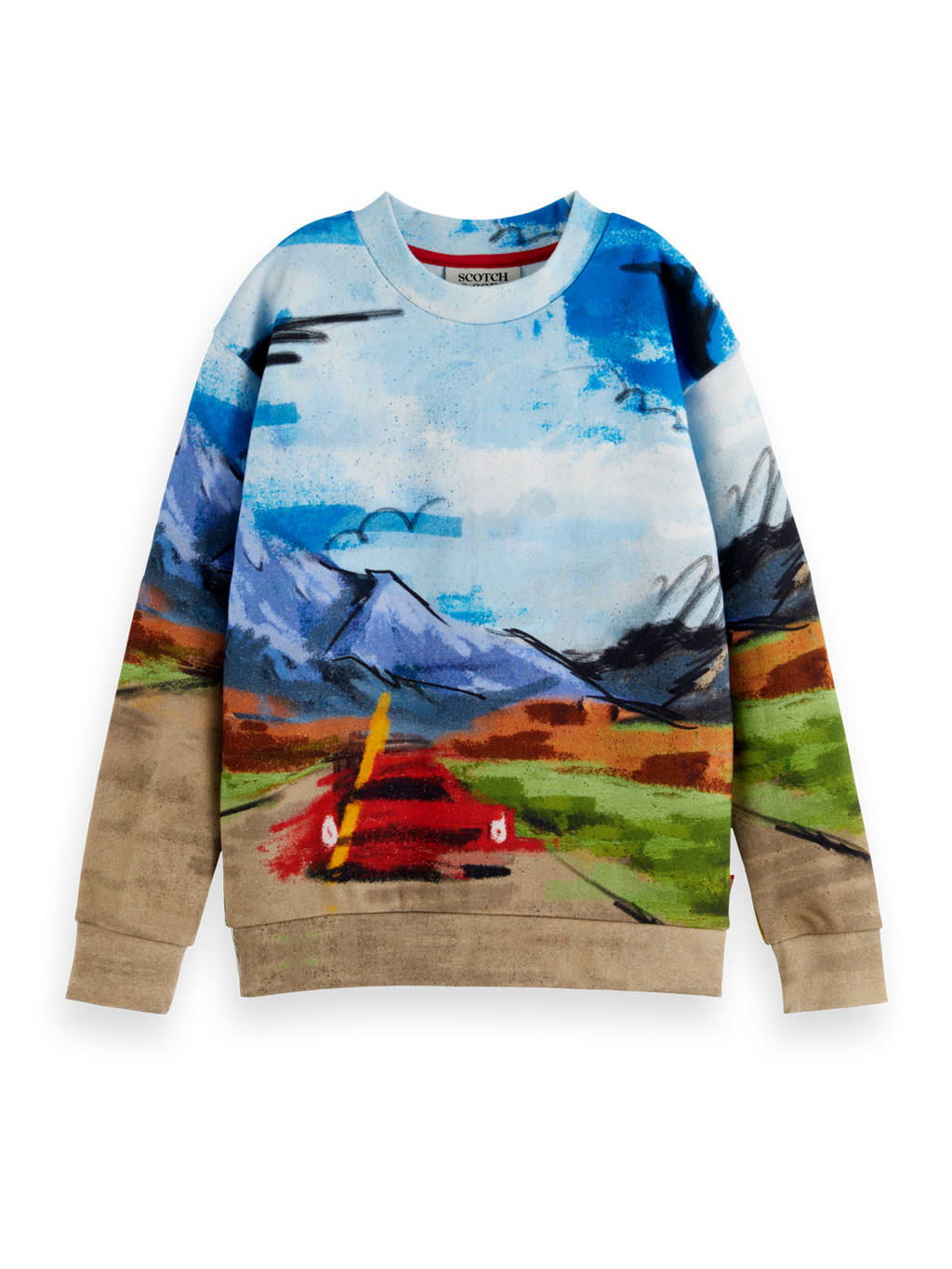 Boys RELAXED-FIT PLACED ARTWORK SWEATSHIRT