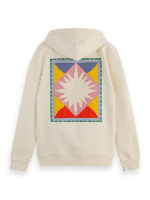 PATCHWORK APPLIQUE ARTWORK HOODIE