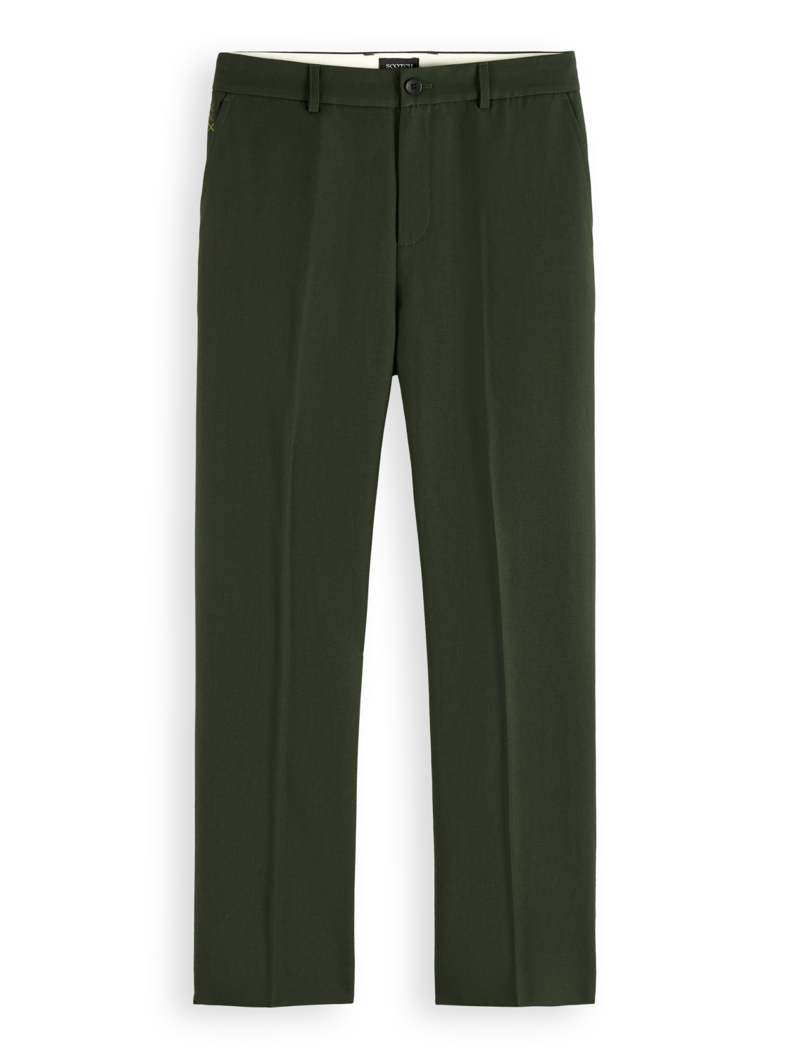 RELAXED STRAIGHT FIT WOOL-BLEND CHINO