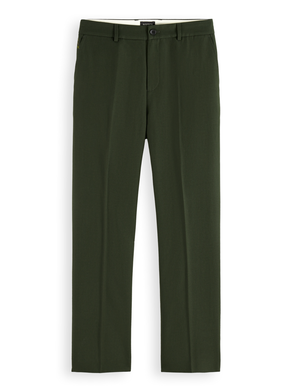 RELAXED STRAIGHT FIT WOOL-BLEND CHINO