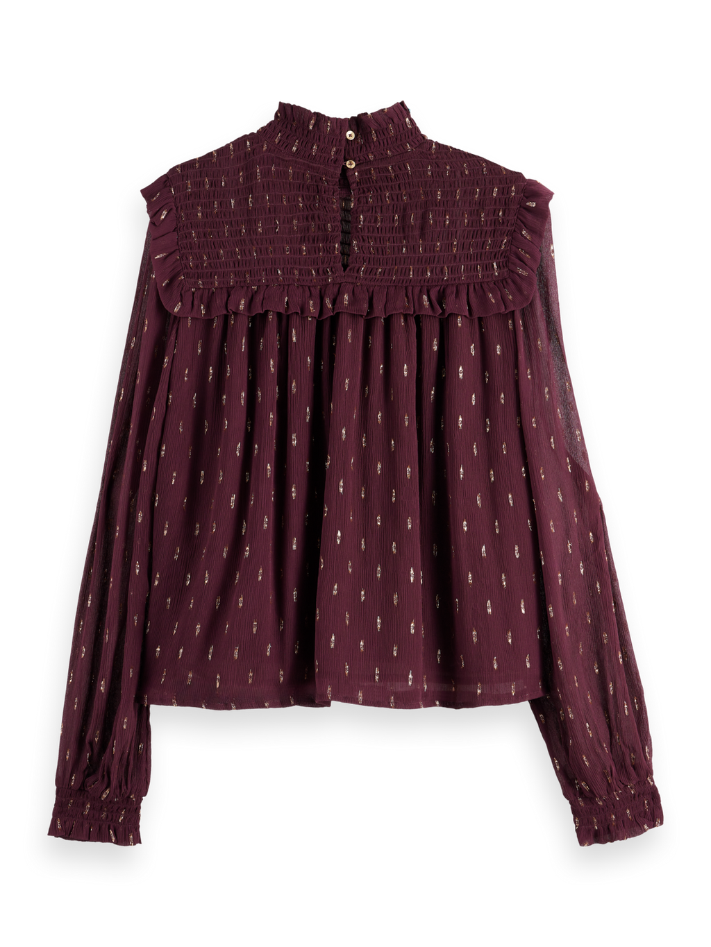LUREX SMOCK TOP