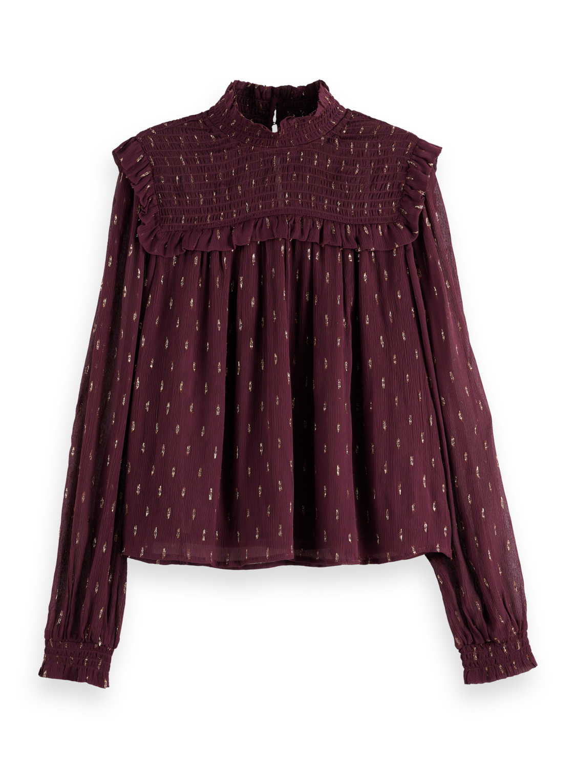 LUREX SMOCK TOP