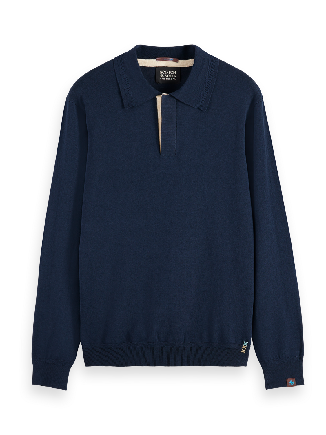 KNITTED POLO LONG SLEEVE