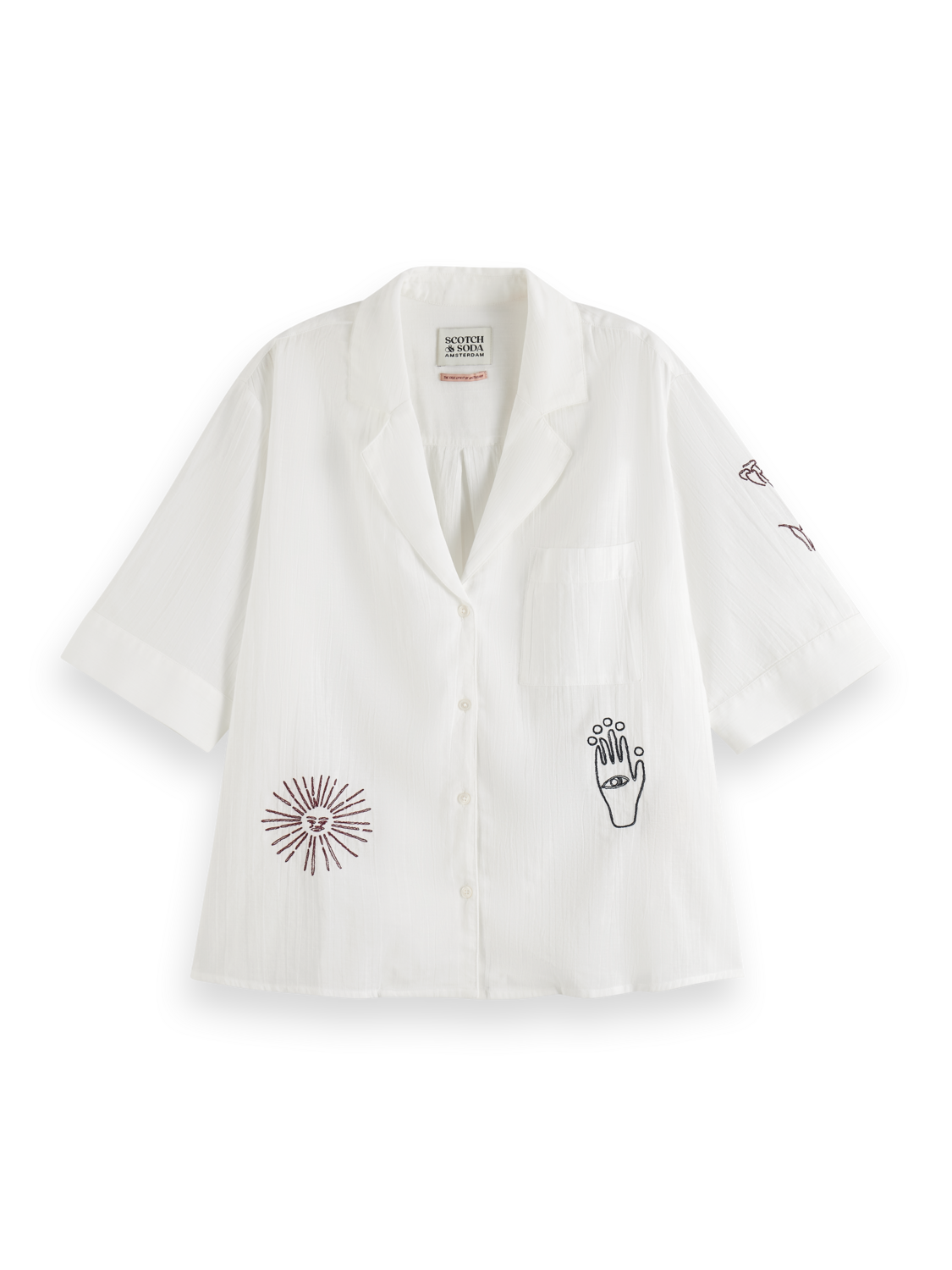 SS SHIRT WITH EMBROIDERY