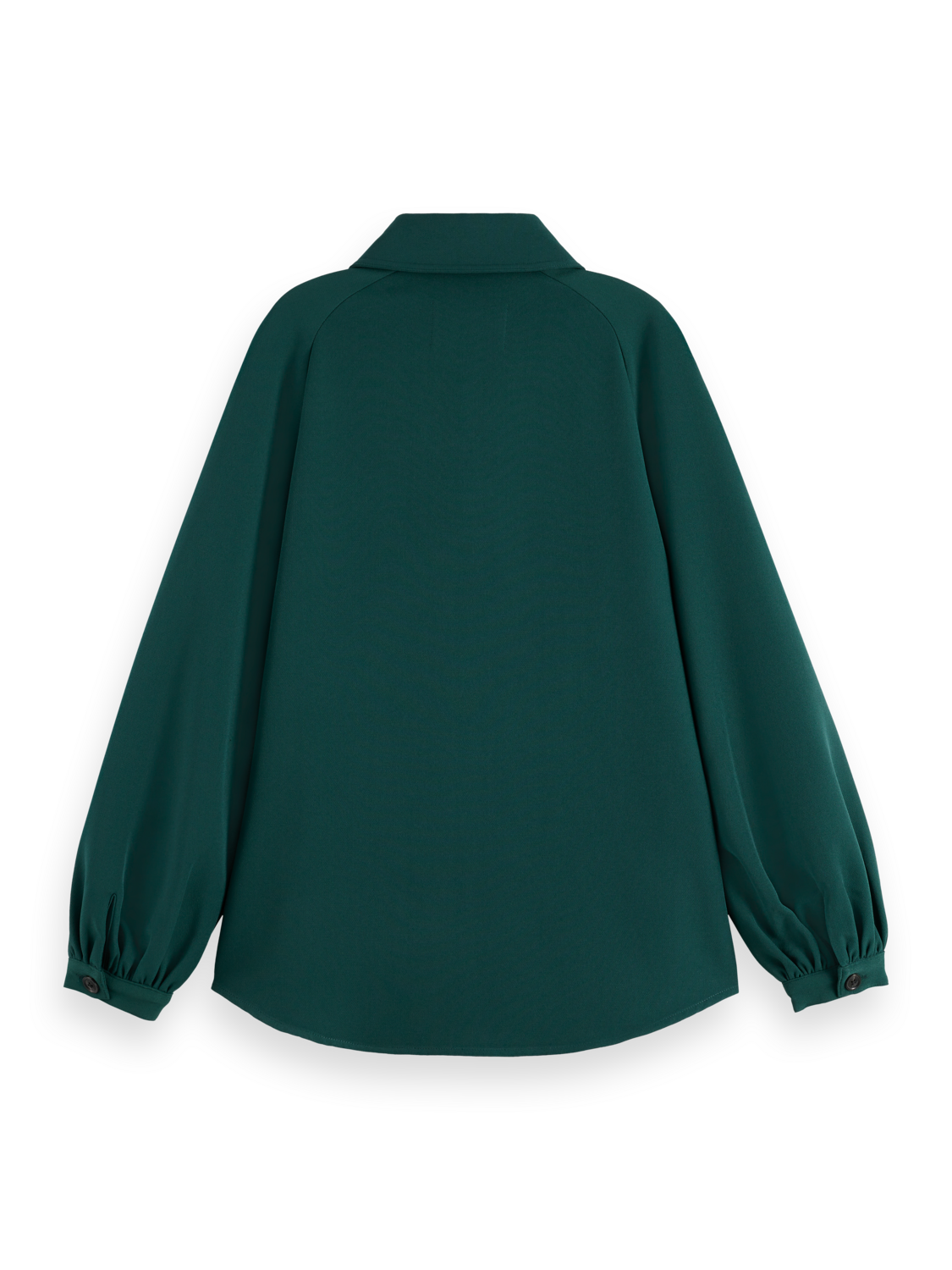 CREPE PEASANT SLEEVE OVERSHIRT