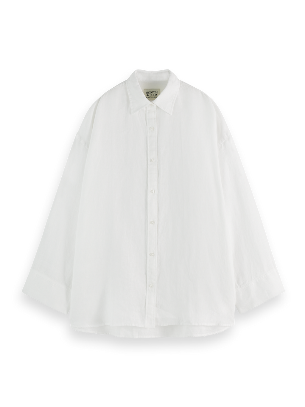 ESSENTIALS LINEN SHIRT - WHITE