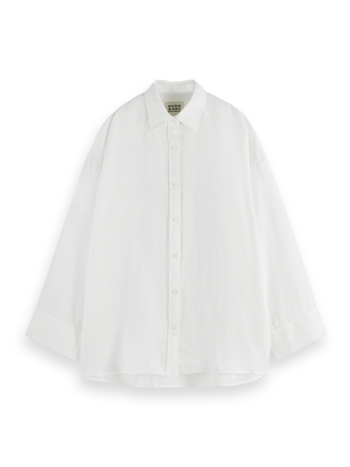 ESSENTIALS LINEN SHIRT - WHITE