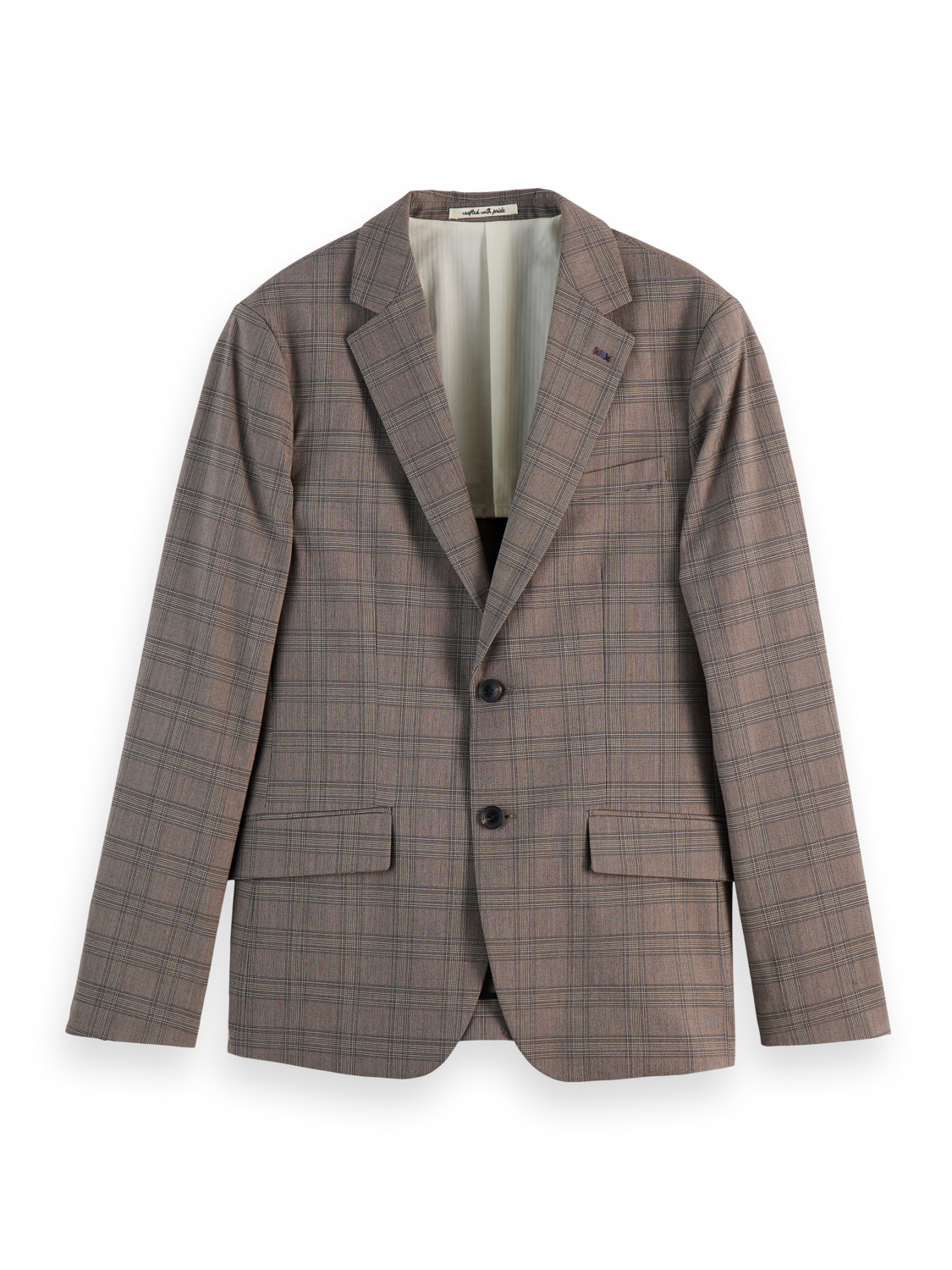 SINGLE BREASTED YARN-DYED BLAZER