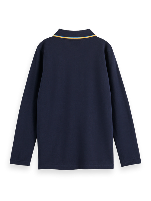 LONG-SLEEVED POLO WITH TIPPING