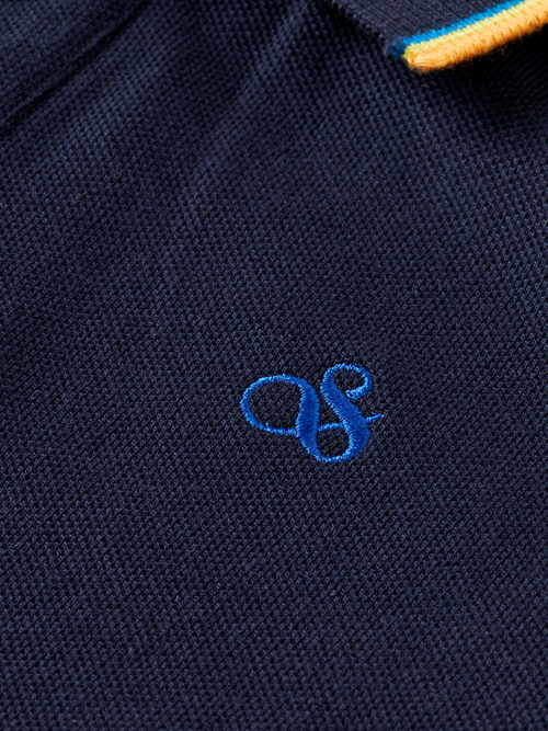 LONG-SLEEVED POLO WITH TIPPING