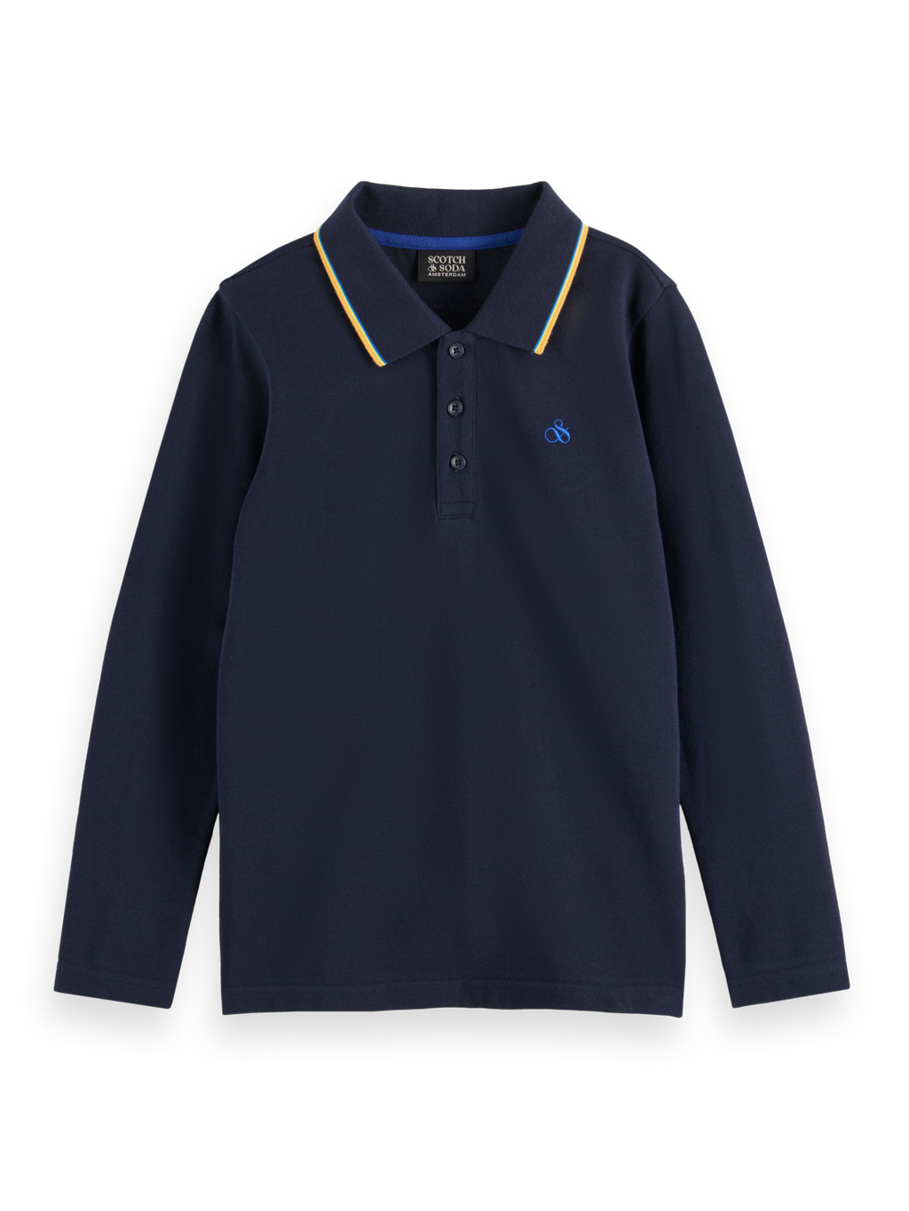 Boys LONG-SLEEVED POLO WITH TIPPING