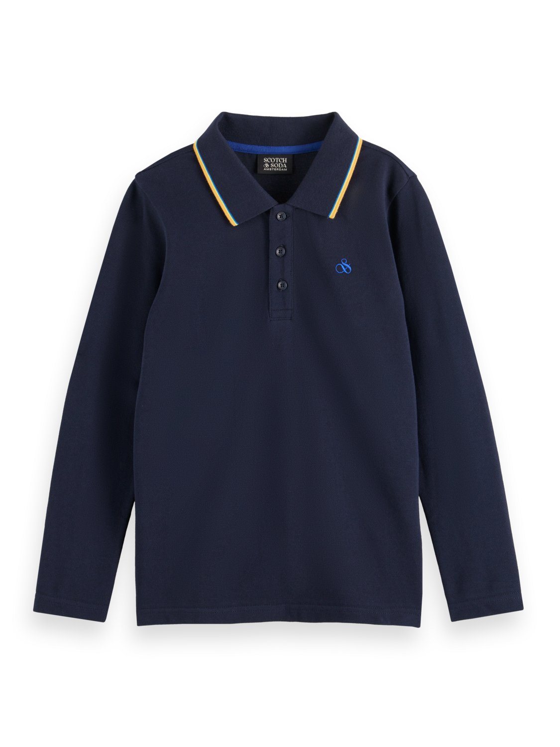 Boys LONG-SLEEVED POLO WITH TIPPING