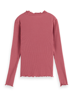 LONG-SLEEVED RIBBED T-SHIRT