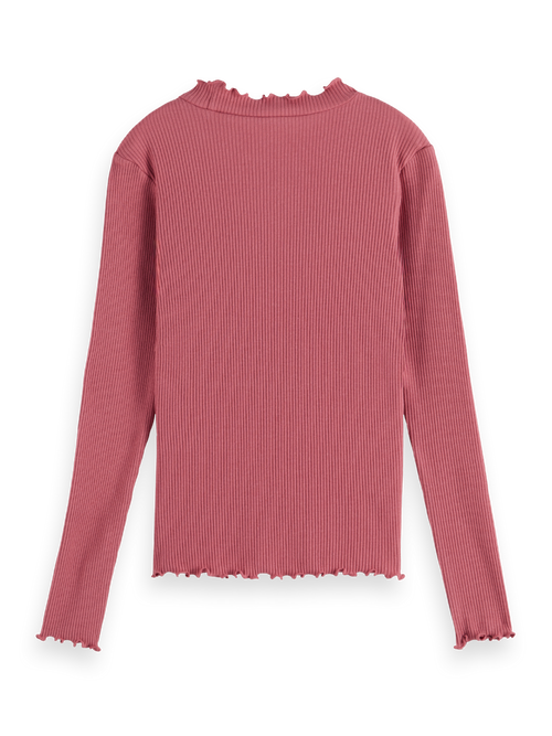 LONG-SLEEVED RIBBED T-SHIRT