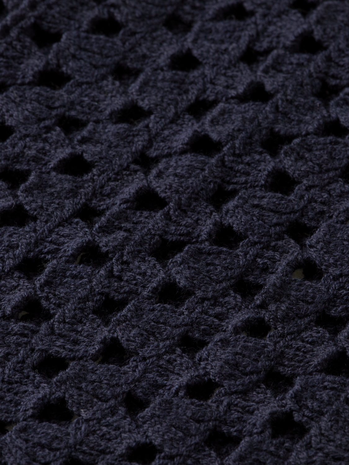 CROCHET KNITTED POLO SHORT SLEEVE