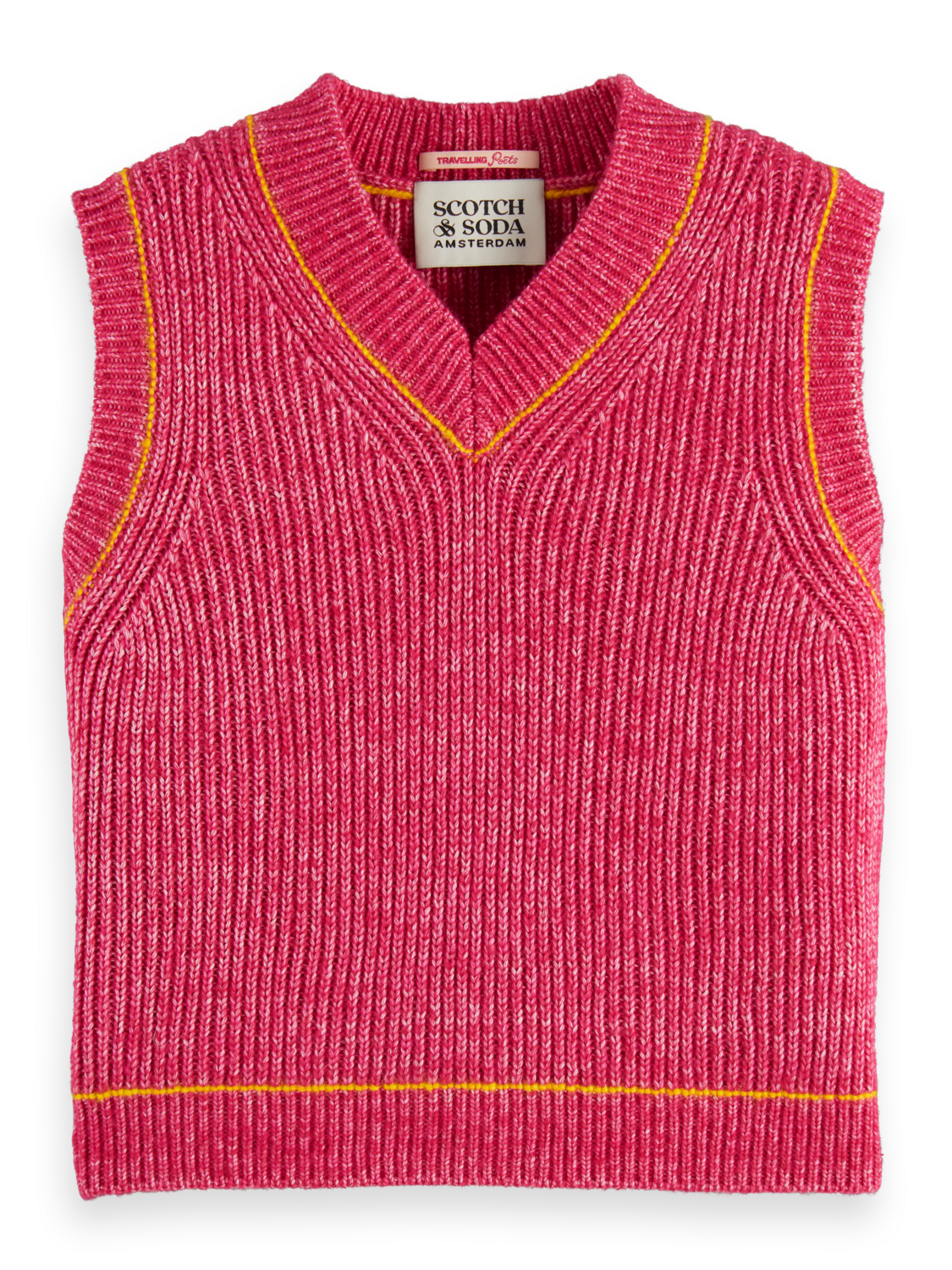 Girls COTTON TRIPLE YARN V-NECK VEST