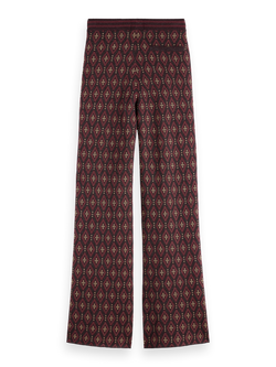 JACQUARD KNITTED TROUSERS