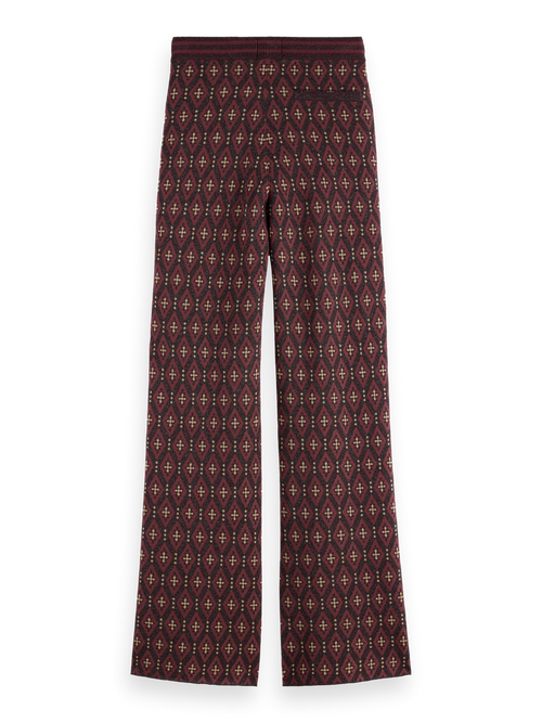 JACQUARD KNITTED TROUSERS