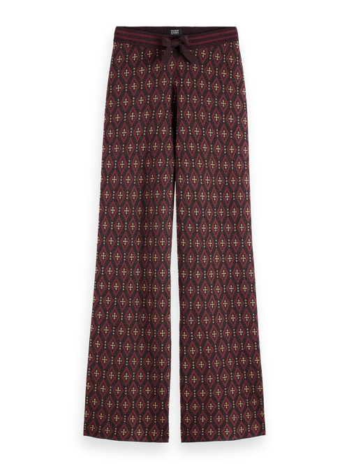 JACQUARD KNITTED TROUSERS