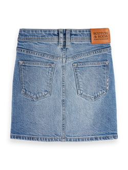 DENIM PATCH POCKET SKIRT - DREAM CATCHER