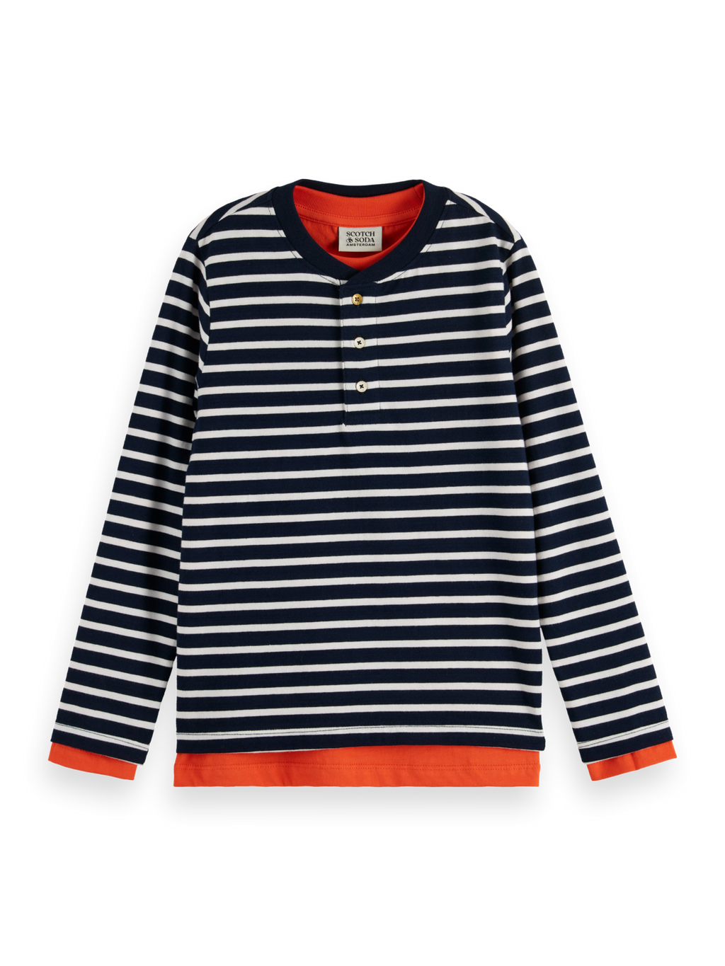 DOUBLE LAYERED LONG-SLEEVED T-SHIRT